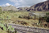 Urubamba valley, dominated by the imposing summits of the Cordillera de Vilcabamba 